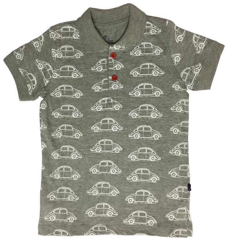 

KiddoPanti Boy Cotton Printed T-shirt - Grey