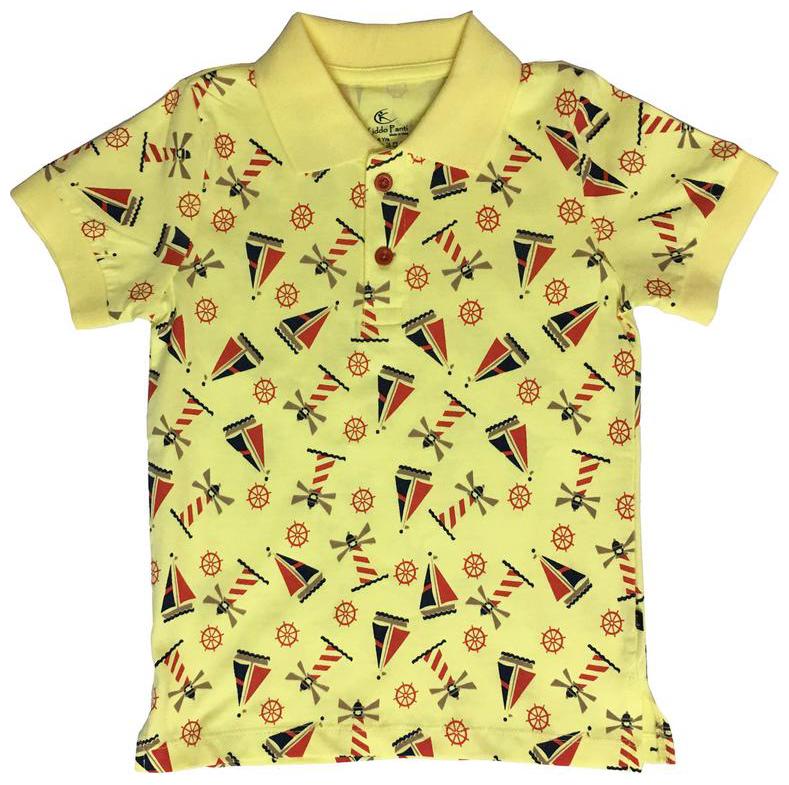 

KiddoPanti Boy Cotton Printed T-shirt - Yellow