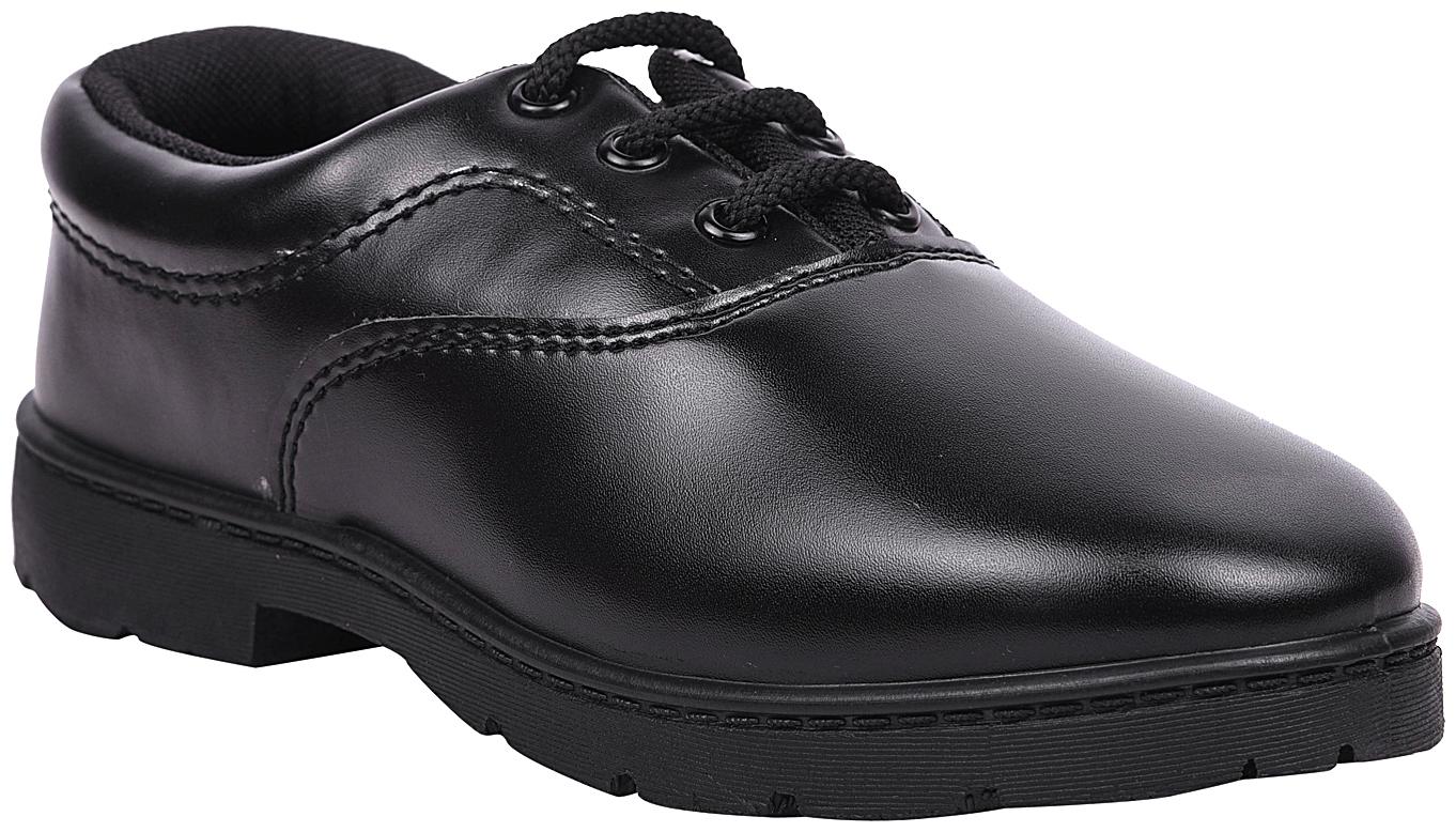 

Twin Birds Black Boys School Shoes