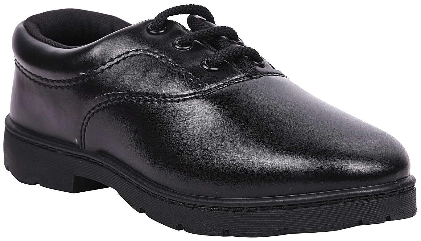 

Twin Birds Black Boys School Shoes