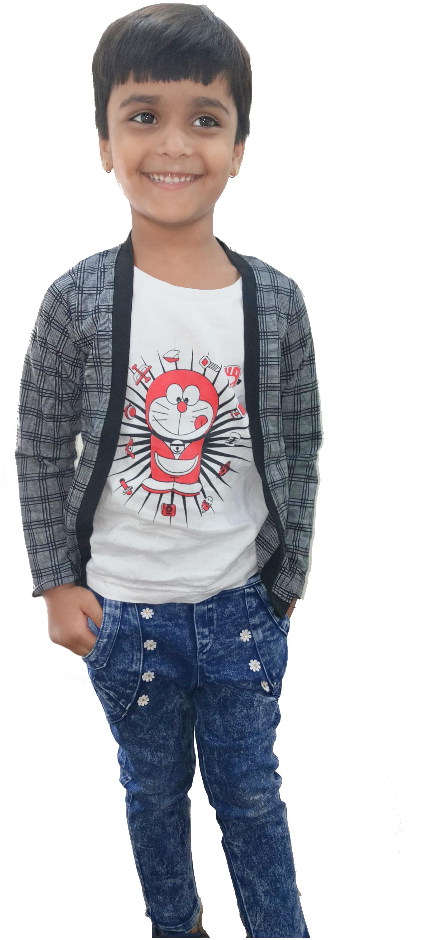 

RRC Boy Cotton Checked T-shirt - Multi