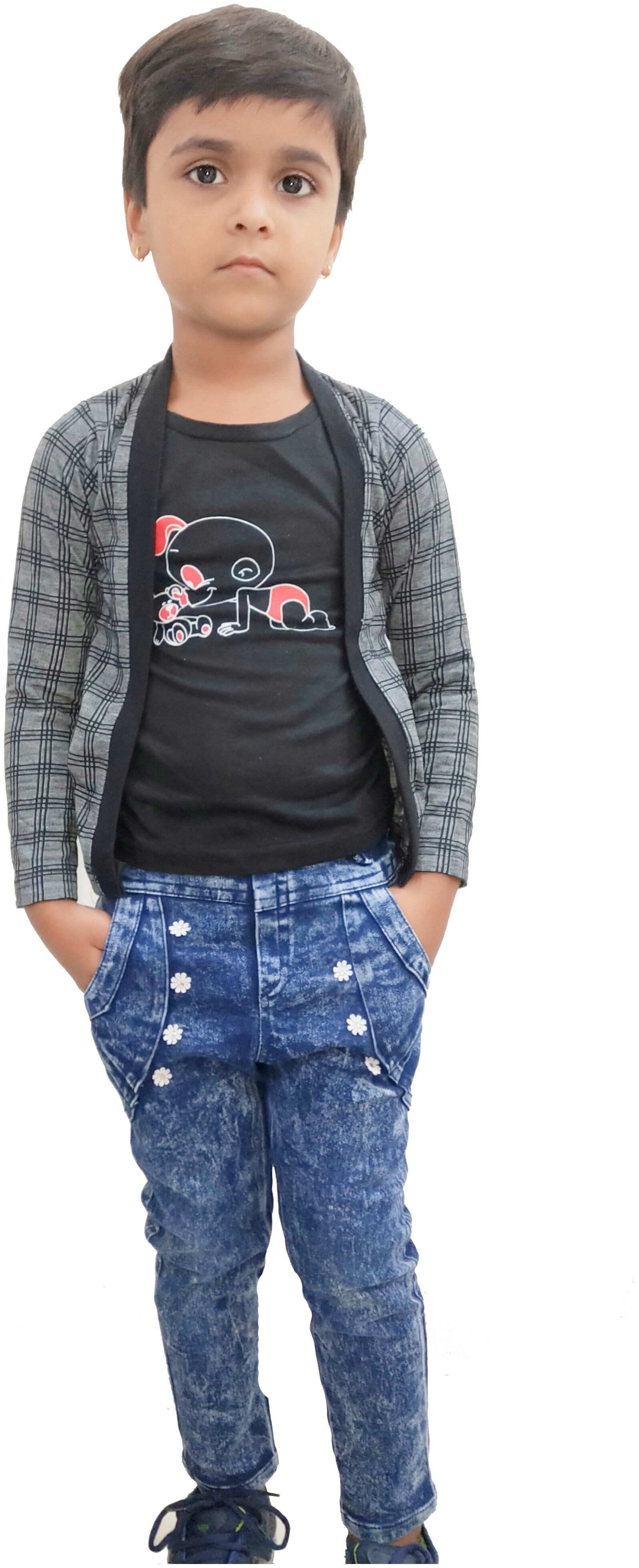 

RRC Boy Cotton Checked T-shirt - Multi