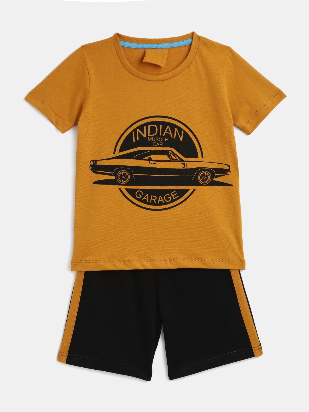 

KIDS CRAFT Cotton Printed Top Bottom Set - Yellow