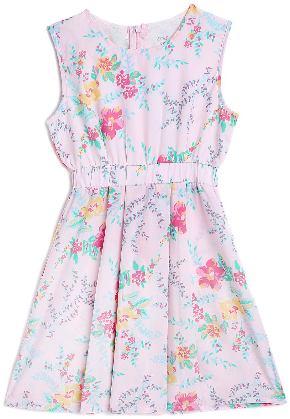 

KIDS CRAFT Pink Polyster Sleeveless Knee Length Princess Frock ( Pack of 1 )