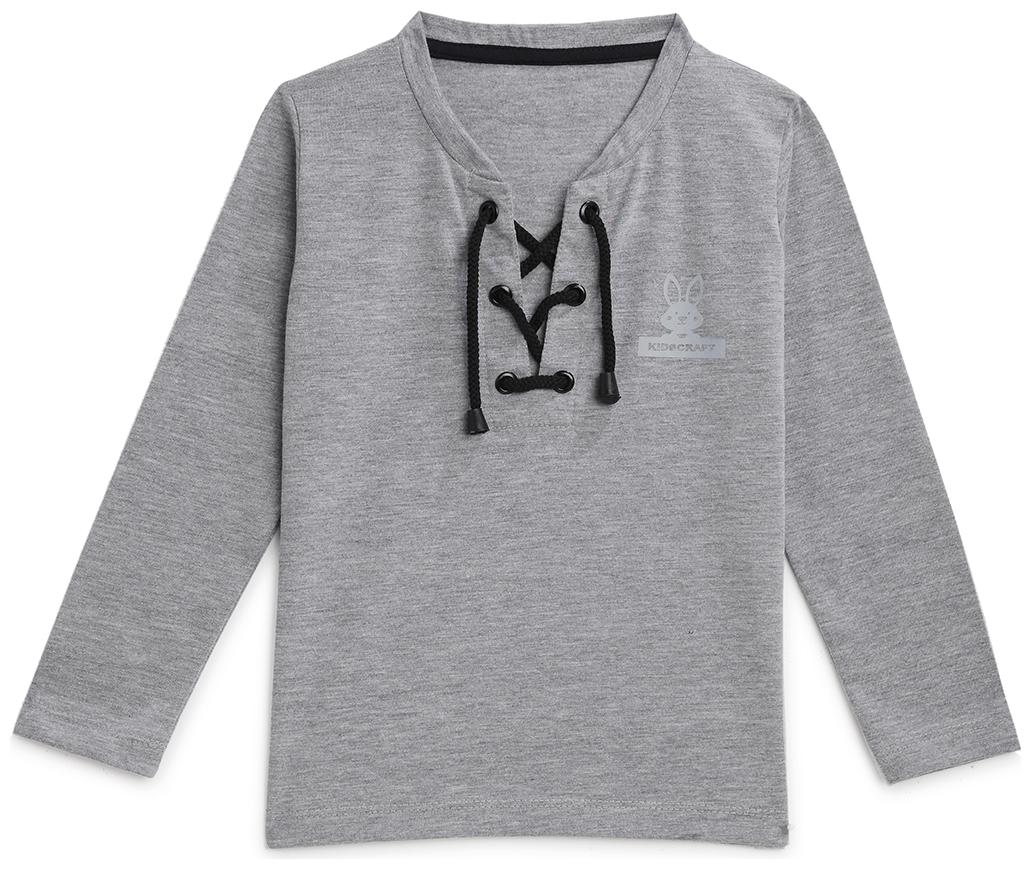 

KIDS CRAFT Boy Cotton Solid T-shirt - Grey