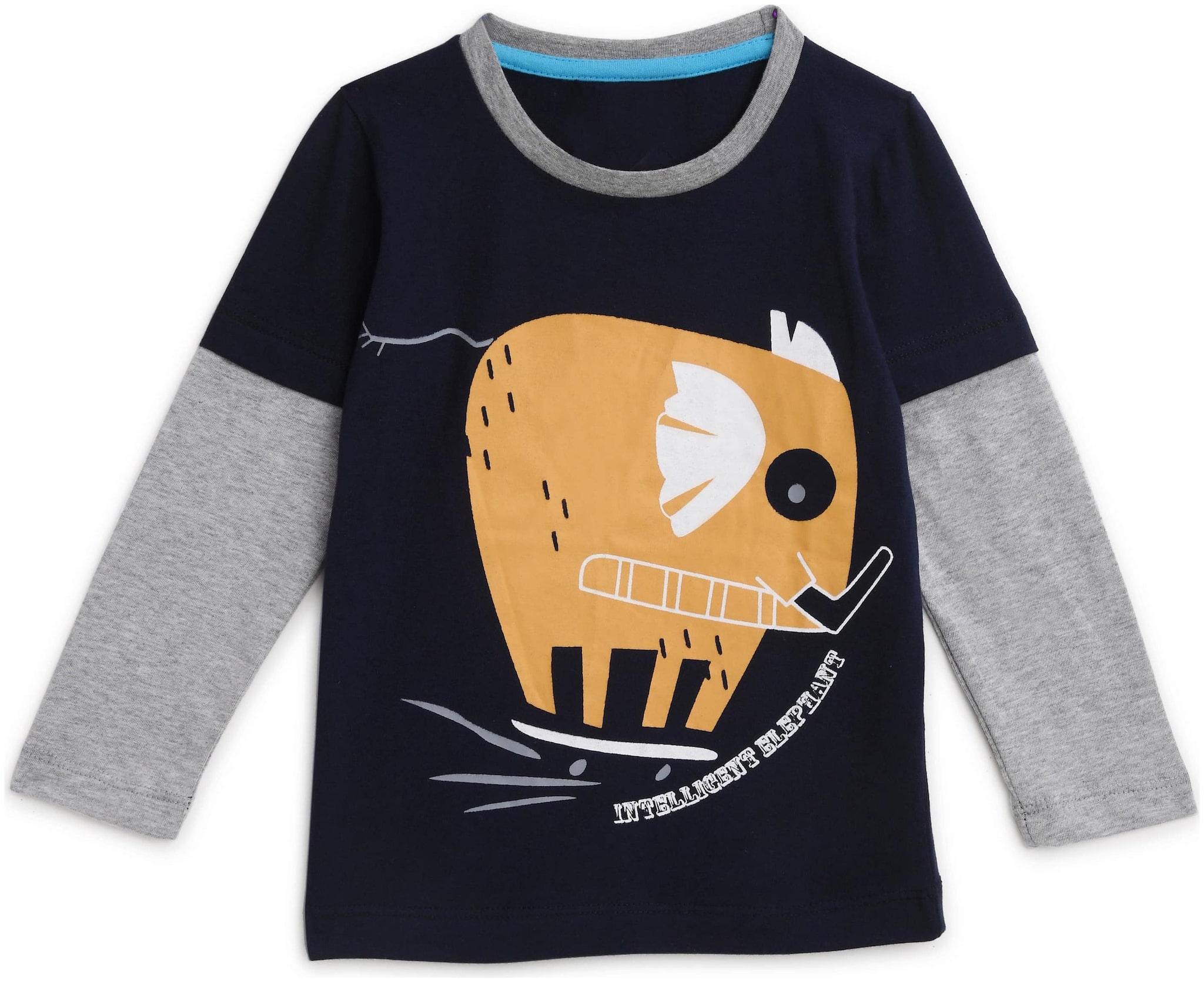 

KIDS CRAFT Boy Cotton Printed T-shirt - Blue