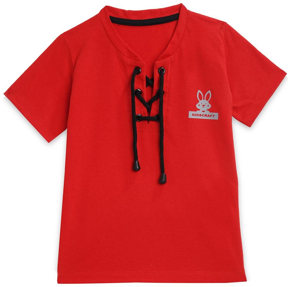 

KIDS CRAFT Boy Cotton Solid T-shirt - Red