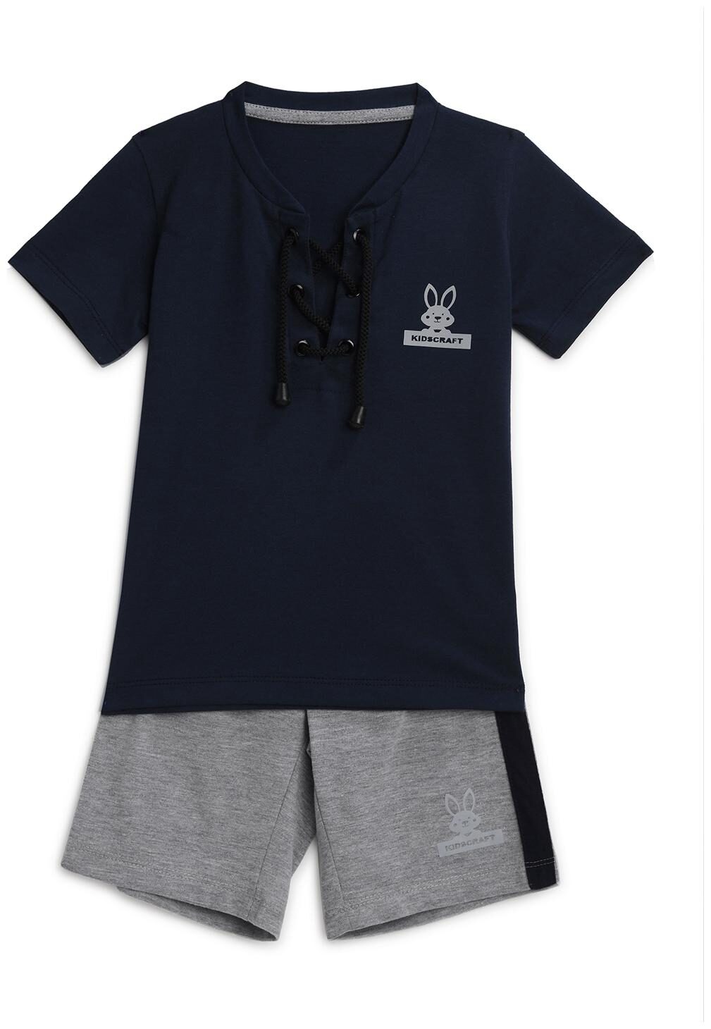 

KIDS CRAFT Cotton Solid Top Bottom Set - Blue