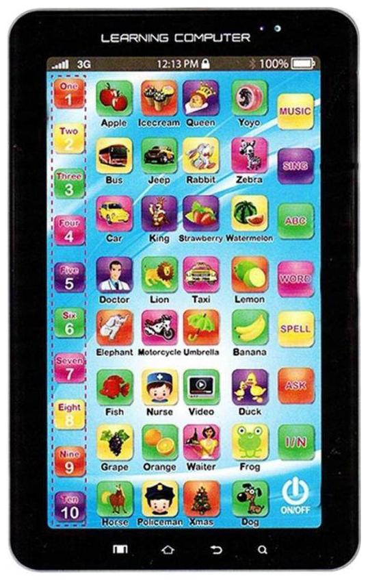 

Kids Educational Learning Tablet Computer Educational Learning Tablet Toy for Kids Gift forGirl boy Kids (Black)
