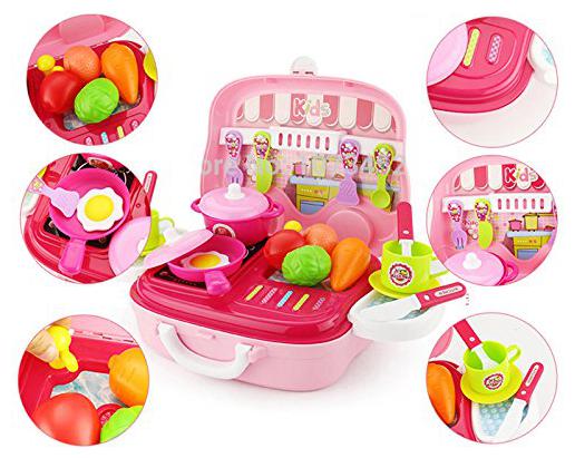 

Kids Luxury Battery Operated Kitchen Super Set And Sound Carry Case