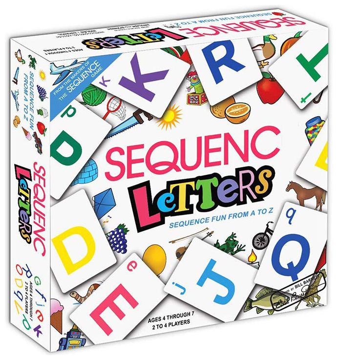 

Kids MandiTM Make A Sequence Letters Board Game An Exciting Card Game - Suitable for 4-7 Year Kids