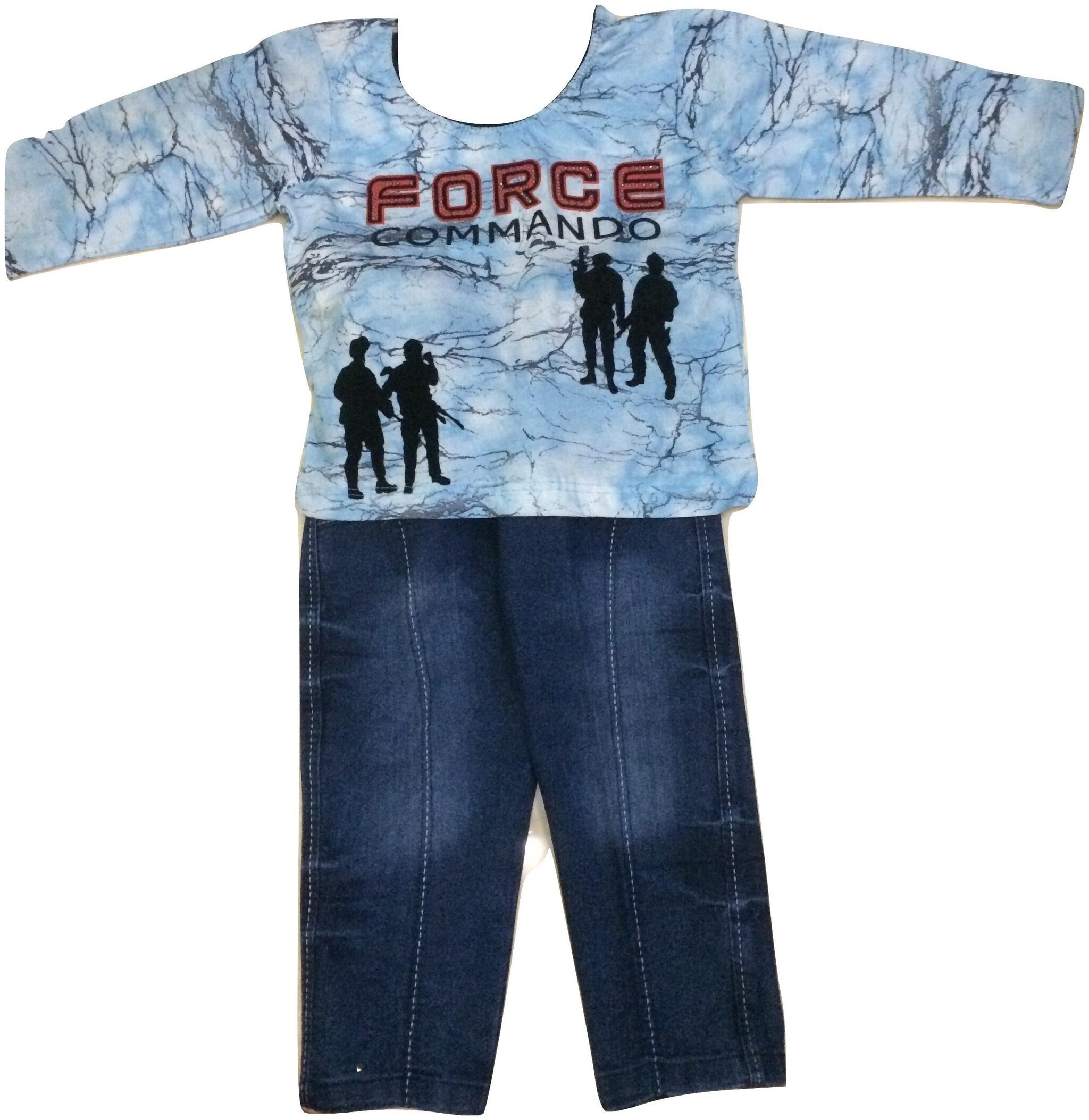 

Pratishtha Creations Baby boy Top bottom set - Multi