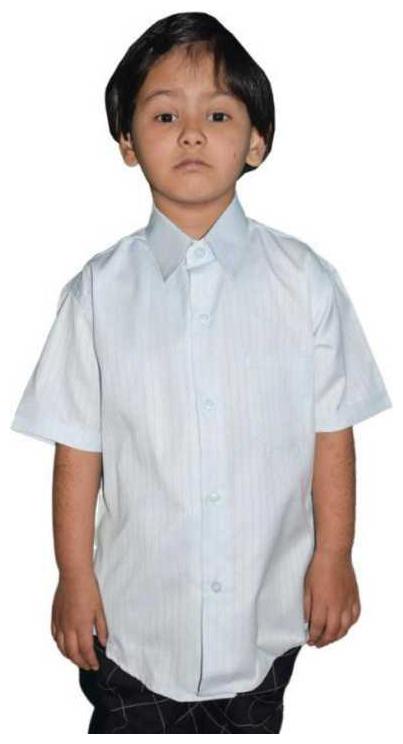 

KMP Fashion Boy Cotton blend Solid Shirt White