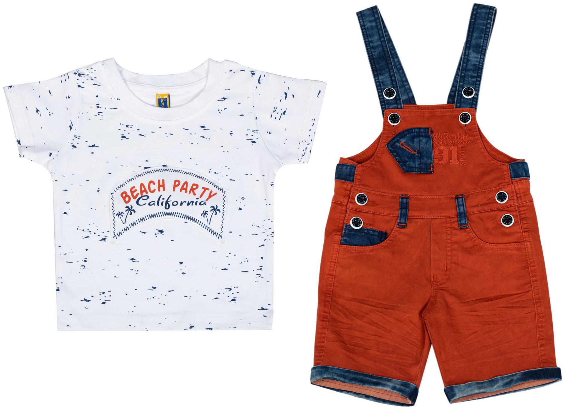 

Kooka Kids Baby boy Cotton Printed Body suit - Red