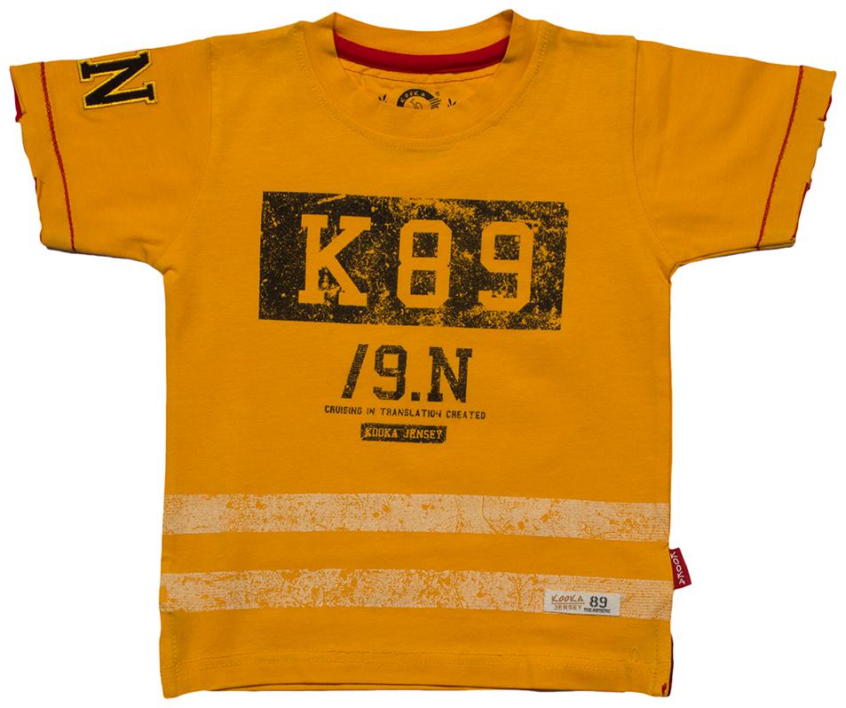 

Kooka Kids Cotton blend Printed T shirt for Baby Boy - Yellow