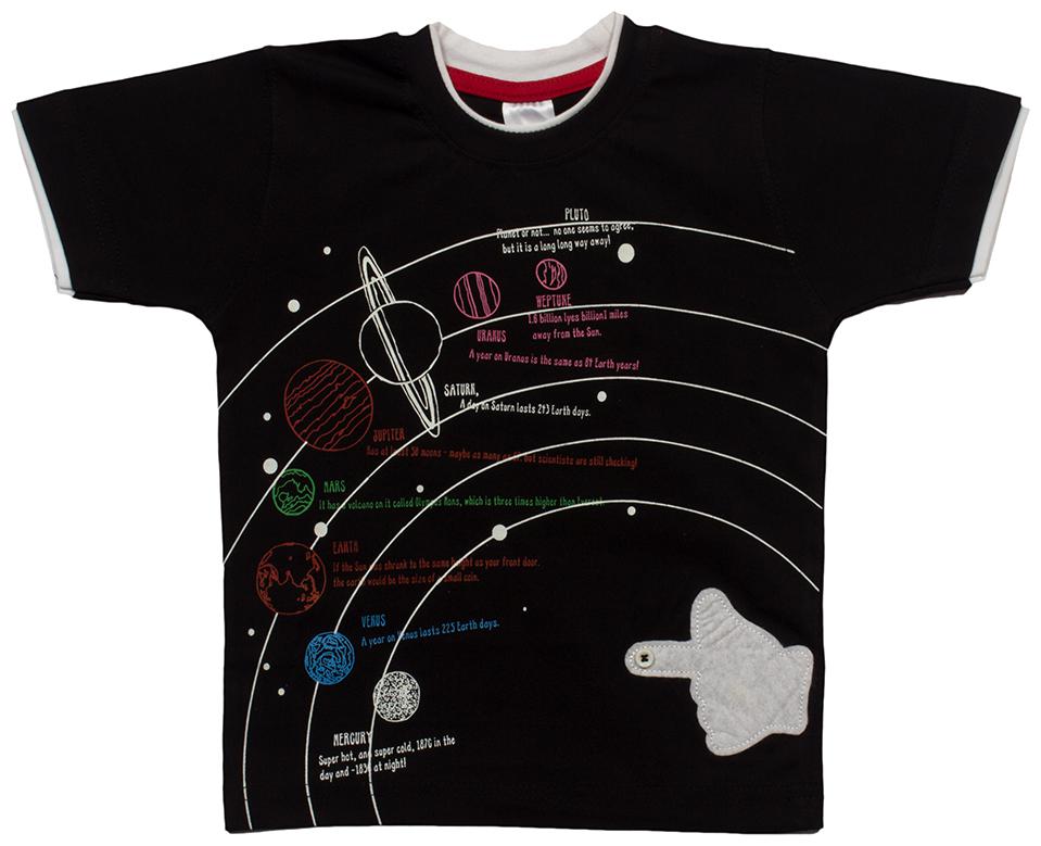 

Kooka Kids Cotton blend Printed T shirt for Baby Boy - Black