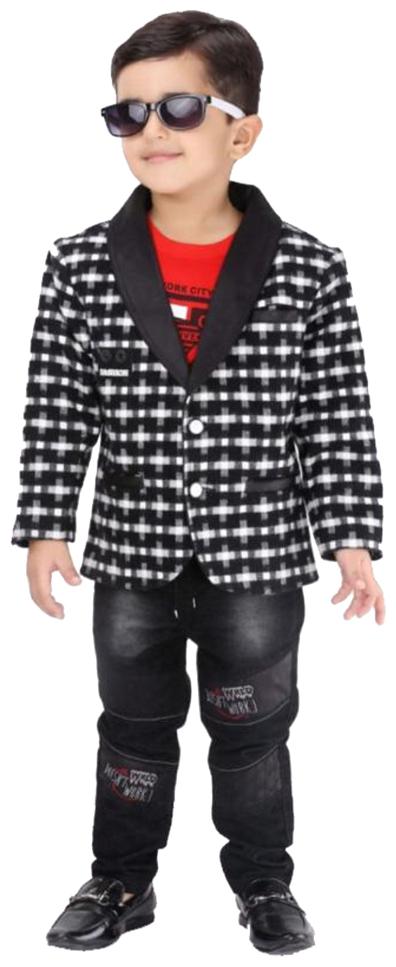 

Kooka Kids Cotton blend Printed Top Bottom Set - Multi