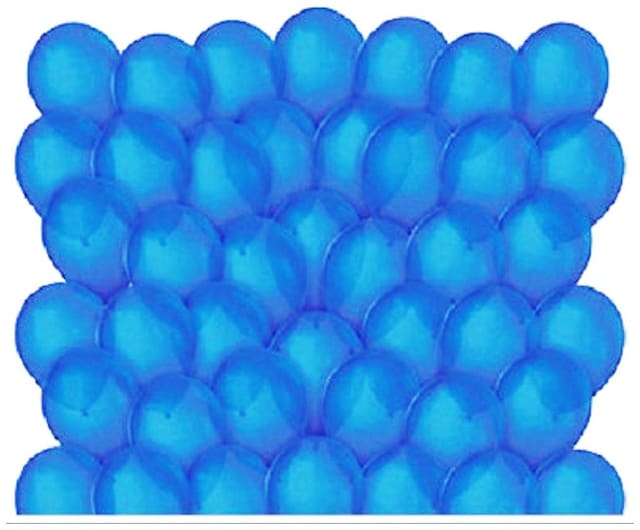 Kosh Solid Balloon(Blue, Pack of 100)