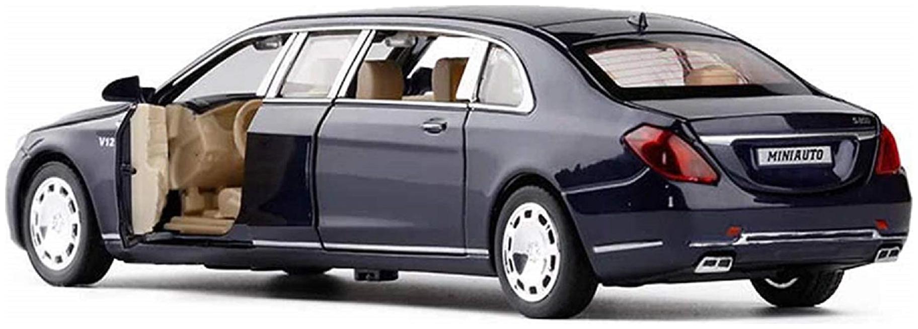 

KTRS 1 24 Scale Die-Cast Mercedes Maybach S 600 Pullman Pull Back Sedan with Blinking Headlights