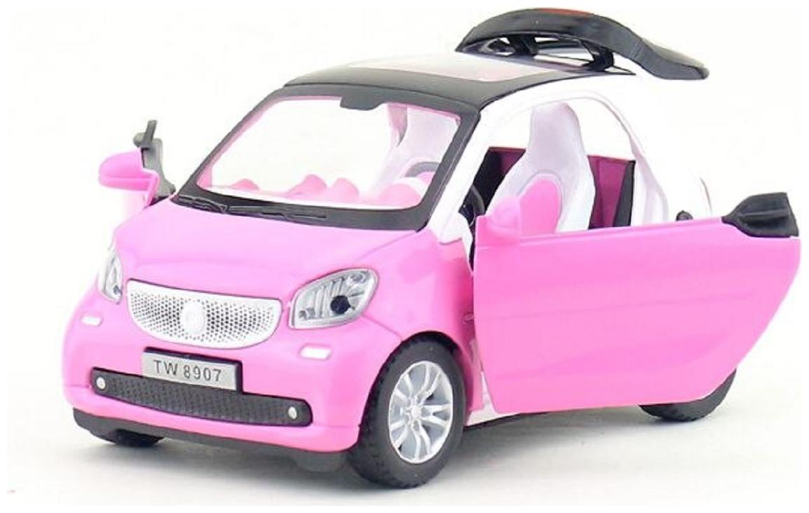 

KTRS Die Cast Metal Smart Pull Back Car Toy with Openable Doors Light and Sound Effects