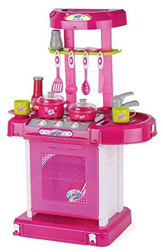 

ktrs enteprise Luxury Battery Operated Kitchen Set With Lights Sound and Carry Case