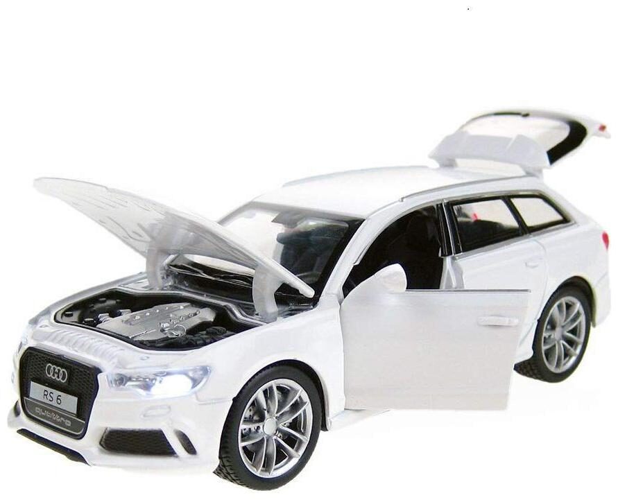 

KTRS ENTERPRISE1 32 Die-cast Alloy RS6 SUV Car with Music Light Openable Doors Vehicle Models Collectible Toys Color May Vary