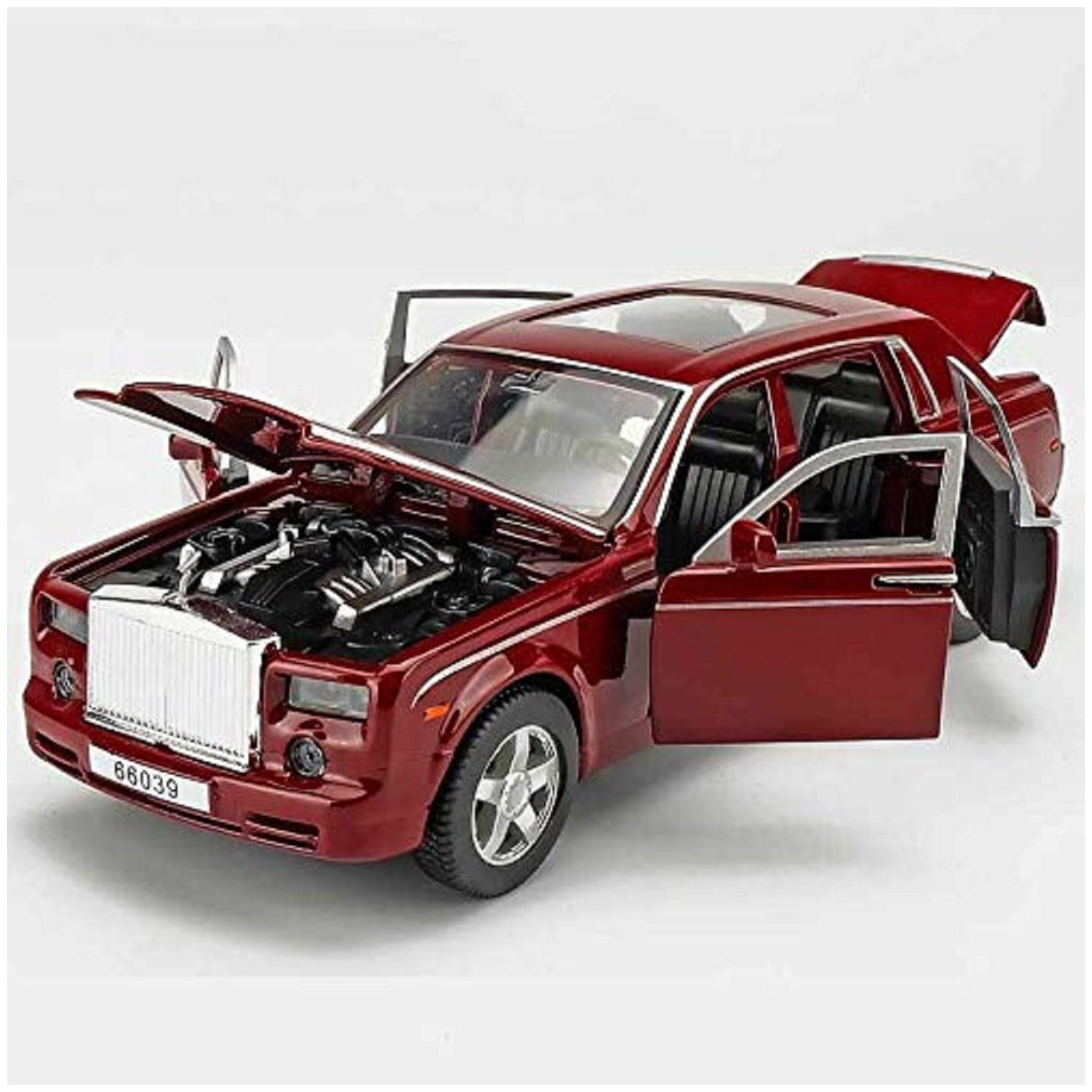

KTRS ENTERPRISE1 32 Scale Wheels Diecast Cars Rolls-Royce Phantom Metal Model Pull Back Alloy Toys with Light and Sound (Colour May Vary)