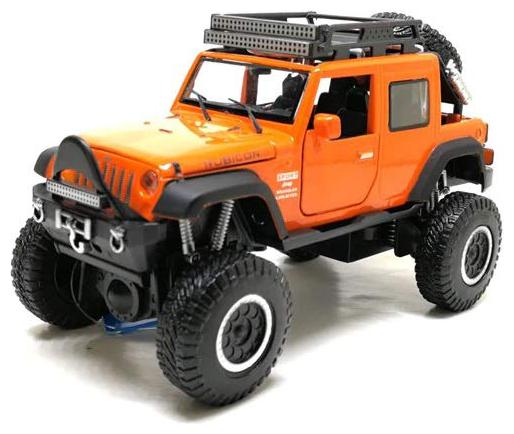 

KTRS ENTERPRISEJeep Rubicon Off-Road Die-Cast Model Simulation Metal with Sound and Light Pull Back Toy Car Kids Toys (Colour May Vary)