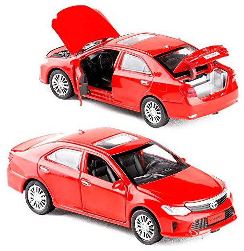 

KTRS ENTERPRISE1 32 Scale Toyota Camry Metal Alloy Diecast Car Model Miniature Model with Pull Back Sound Light (Colors As Per Stock)