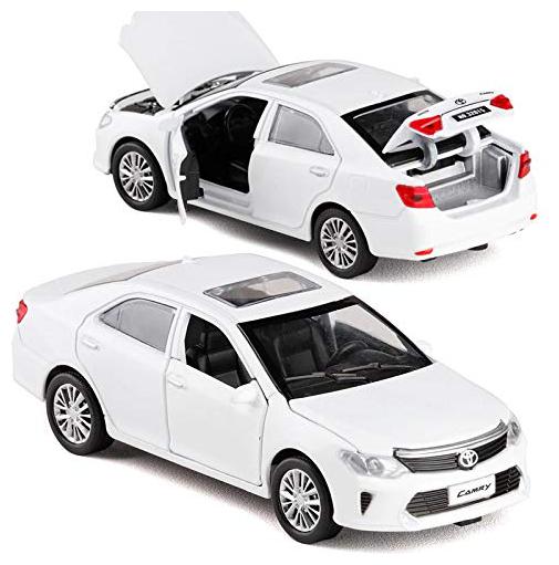 

KTRS ENTERPRISE1 32 Scale Toyota Camry Metal Alloy Diecast Car Model Miniature Model with Pull Back Sound Light (Colors As Per Stock)