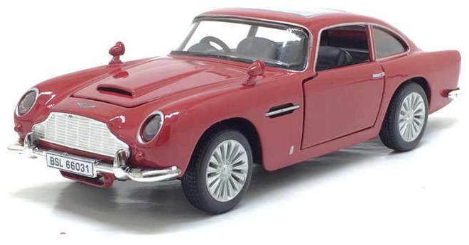

KTRS James Bond car Metal car Light Music 4 Wheel Drive Metal Car Pull Back with 4 Openable Doors Engine Cover