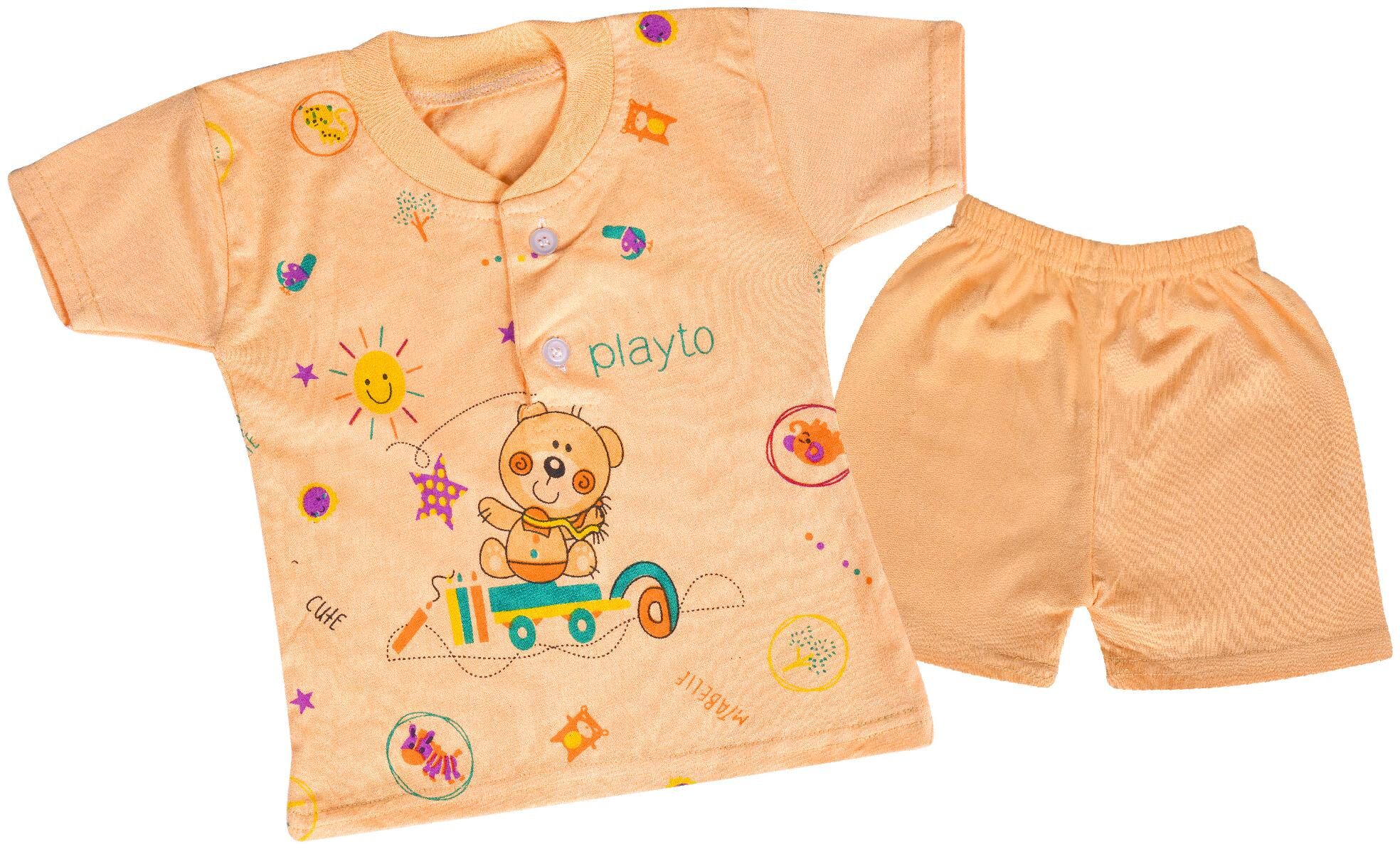 

LA SMITH Baby boy Top bottom set - Orange