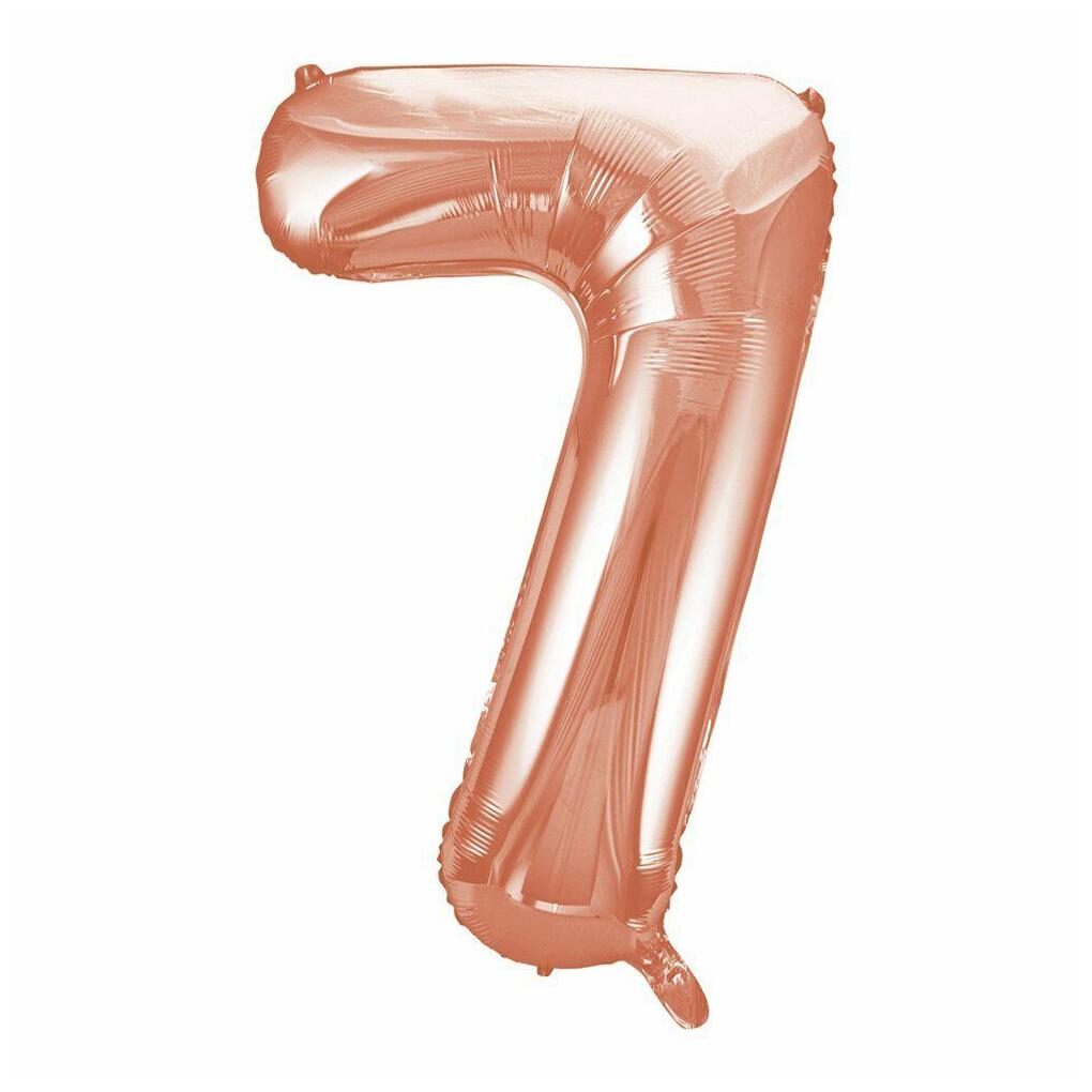 

Large 34 Rose Gold Foil Number 7 Balloon