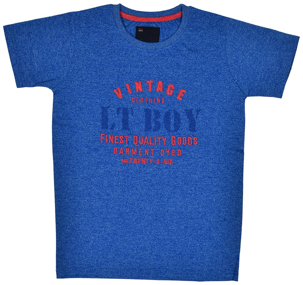 

Li l Tomatoes Boy Cotton Printed T-shirt - Blue