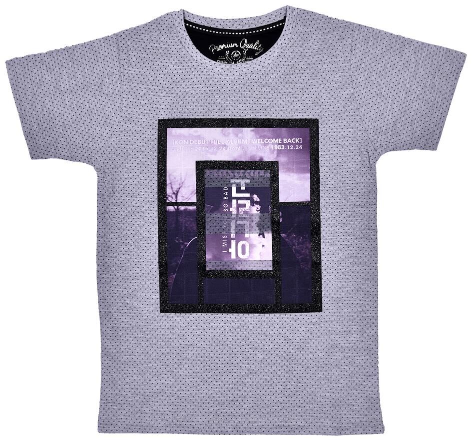 

Li l Tomatoes Boy Cotton Printed T-shirt - Grey