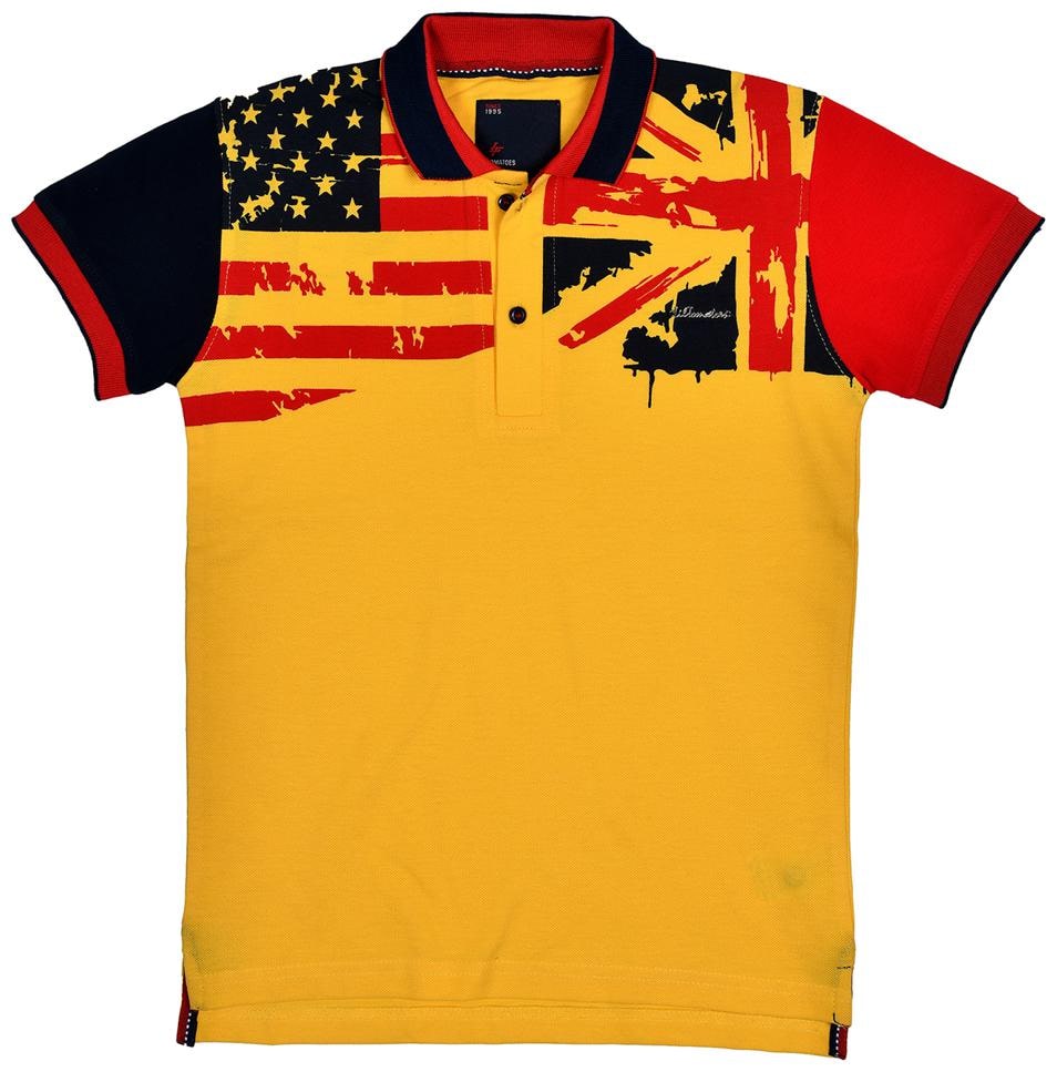 

Li l Tomatoes Boy Cotton Printed T-shirt - Yellow