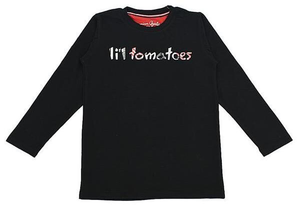 

Li l Tomatoes Boy Cotton Printed T-shirt - Black