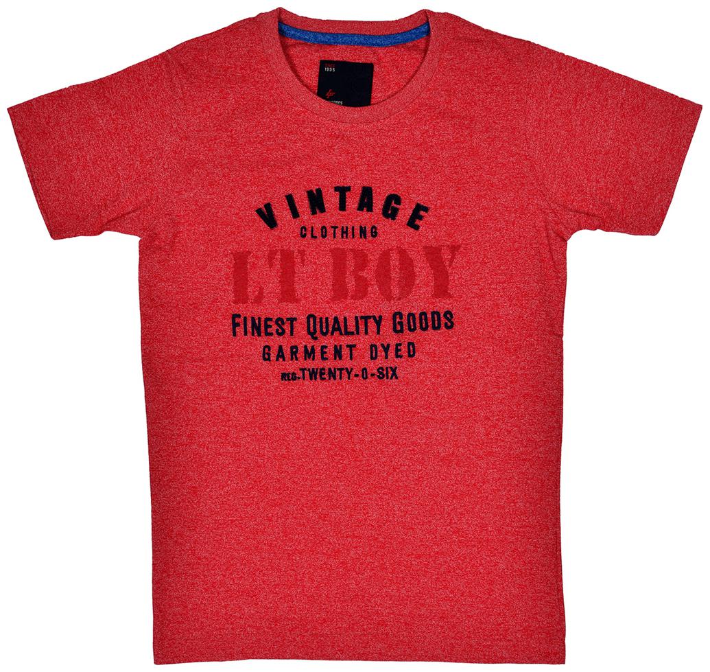 

Li l Tomatoes Boy Cotton Printed T-shirt - Red