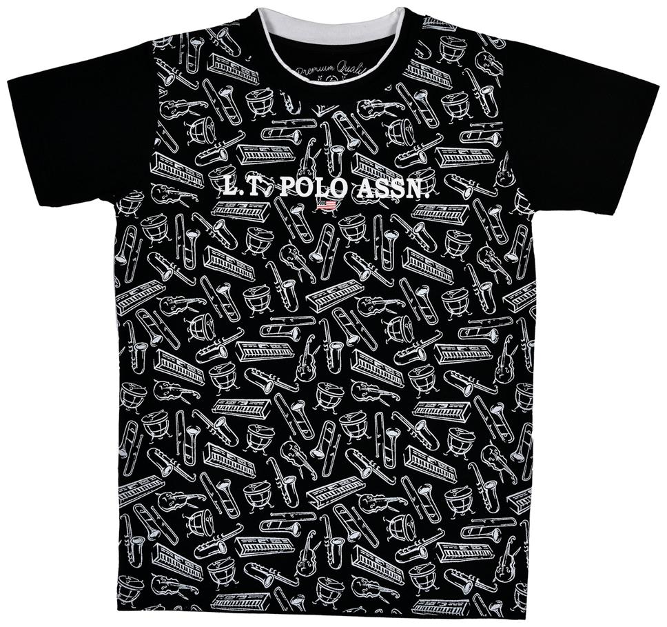 

Li l Tomatoes Boy Cotton Printed T-shirt - Black