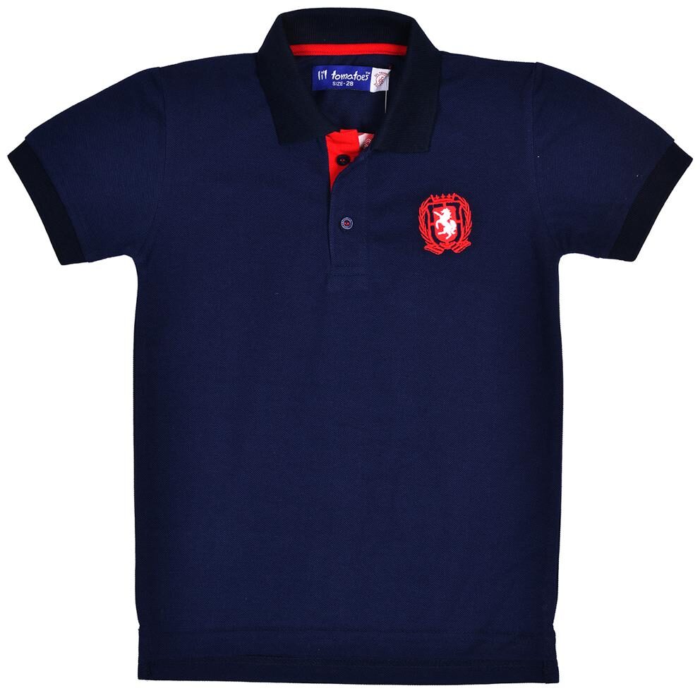 

Li l Tomatoes Boy Cotton Printed T-shirt - Blue