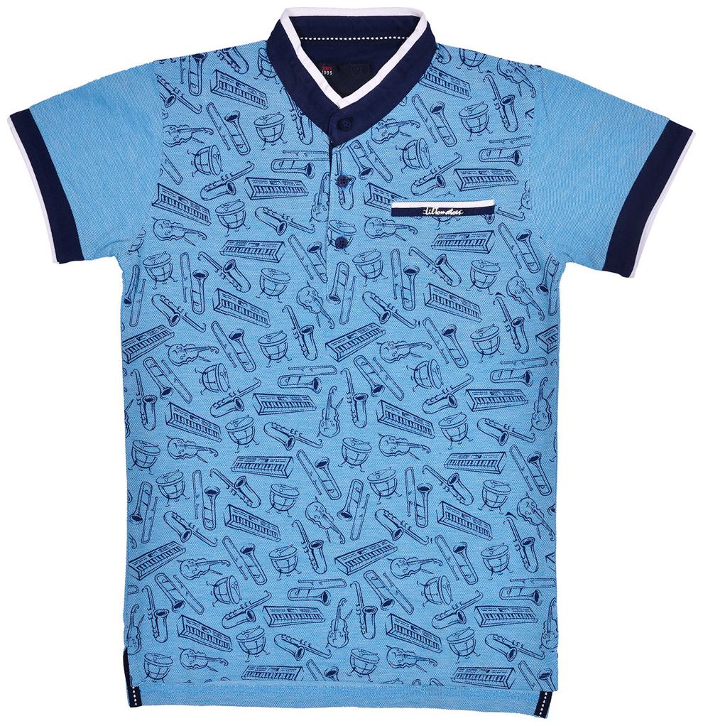 

Li l Tomatoes Boy Cotton Printed T-shirt - Blue