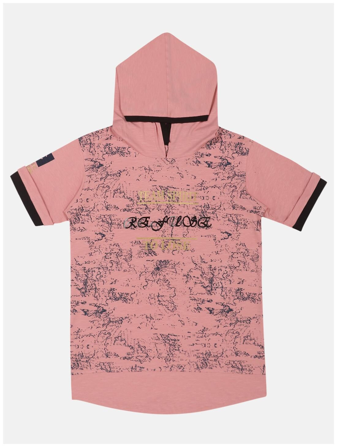 

Li l Tomatoes Boy Cotton Printed T-shirt - Pink