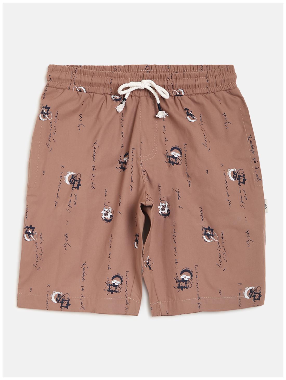 

Li l Tomatoes Boy Printed Shorts 3 4ths - Brown