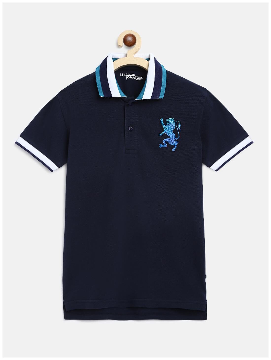 

Li l Tomatoes Boy Cotton Printed T-shirt - Blue