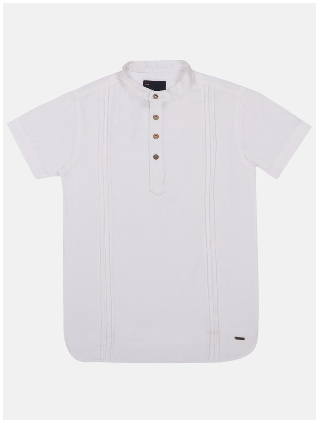 

Li l Tomatoes Boy Cotton Solid Kurta - White
