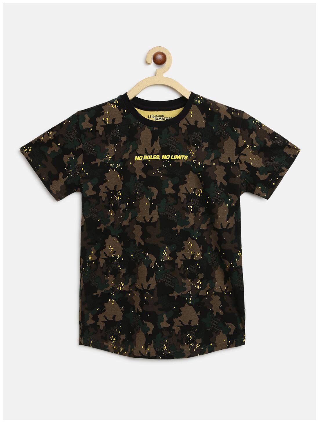 

Li l Tomatoes Boy Cotton Printed T-shirt - Green