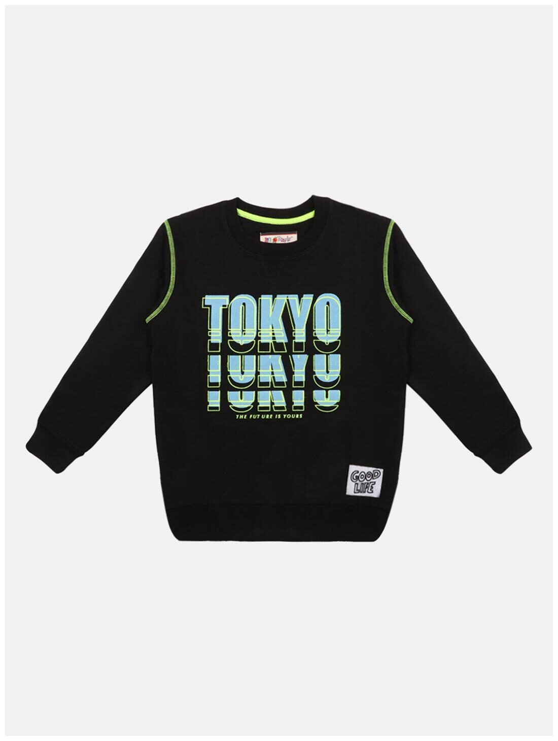 

Li l Tomatoes Boy Cotton Printed T-shirt - Black