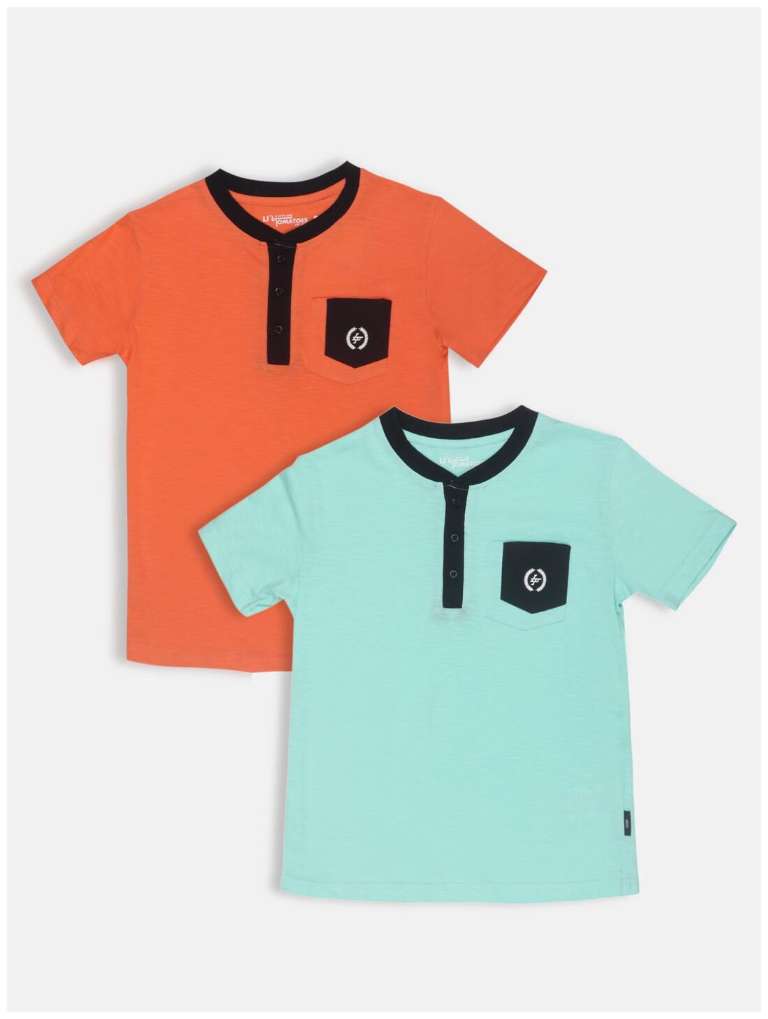 

Li l Tomatoes Boy Cotton Solid T-shirt - Green