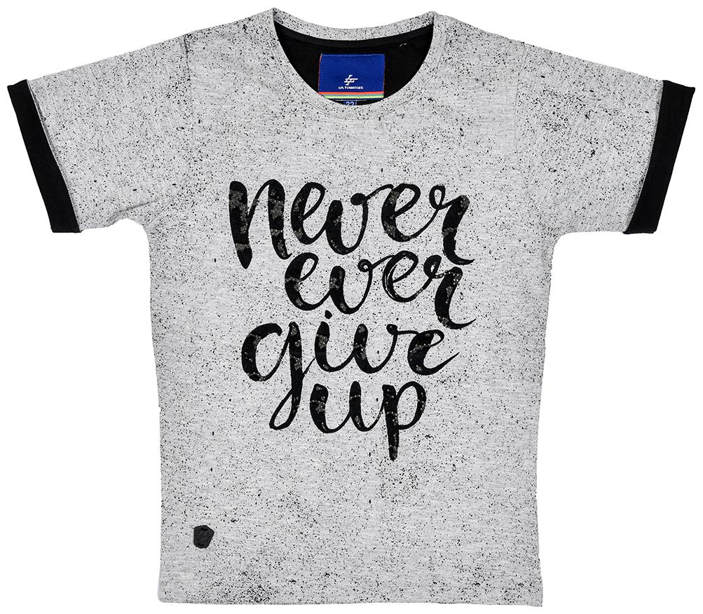 

Li l Tomatoes Boy Cotton Printed T-shirt - Grey