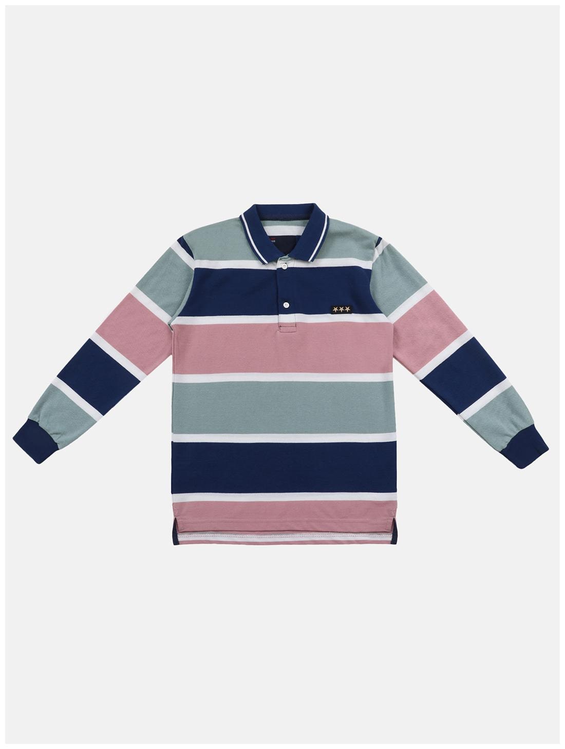 

Li l Tomatoes Boy Cotton Striped T-shirt - Multi